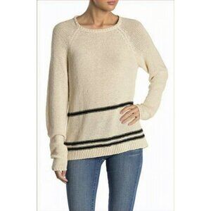 MAGASCHONI Womens‎ Sweater Beige Striped Pullover Tunic Size XS